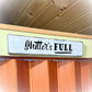 Funny Bathroom Sign – Rustic Hand-Painted Wood Decor, Customizable