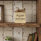 Decorative Wooden Block With Burlap Bow & "This Too Shall Pass" Quote
