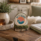 Do It Scared Rustic Wood Slice Shelf Sitter Moss Base Coastal Decor 5x4x5