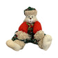 Vintage TL Toys 1995 Christmas Bunny Rabbit Plush Green Red Holiday Doll 10"