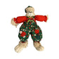 Vintage TL Toys 1995 Christmas Bunny Rabbit Plush Green Red Holiday Doll 10"
