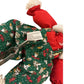 Vintage TL Toys 1995 Christmas Bunny Rabbit Plush Green Red Holiday Doll 10"