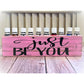 Handmade Essential Oil Holder – Holds 10 Bottles – “Just Be You” – Customizable Colors – Rustic Wooden Storage - Essential Oil Gift