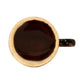 Vintage Brown Drip Glaze Ceramic Coffee Mug Mid Century Modern 3in