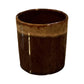 Vintage Brown Drip Glaze Ceramic Coffee Mug Mid Century Modern 3in