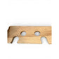 Vintage Wooden Hair Tool Organizer | Wall-Mount Blow Dryer & Curling Iron Holder | Rustic Bathroom Storage