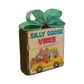 Silly Goose Vibes Rustic Wood Block Sign Distressed Farmhouse Decor Teal Bow