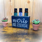 Basket Case Designs My Oils Are Essential Wood Sign Essential Oil Holder Black