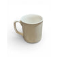 Vintage Floral Polka Dot Ceramic Mug with Ribbon Accent