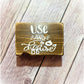 Handmade Rustic Wood Essential Oil Holder – Aromatherapy Shelf Sitter