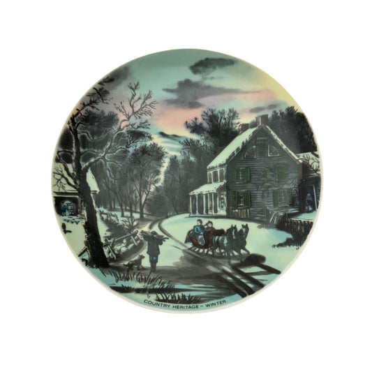 1982 Decorative Winter Plate – Country Heritage Limited Edition Series #10061