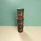 Set Of 3 Nesting Metal Tins With Carousel Horse Design - Red & Green - Decorativ
