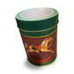 Set Of 3 Nesting Metal Tins With Carousel Horse Design - Red & Green - Decorativ