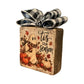 Basket Case Wood Block Fall Decor Ghost Football Tis the Season Buffalo Check