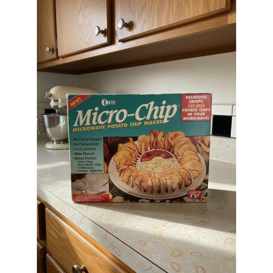 Vintage 1995 Koktel Micro-Chip Microwave Potato Chip Maker NIB