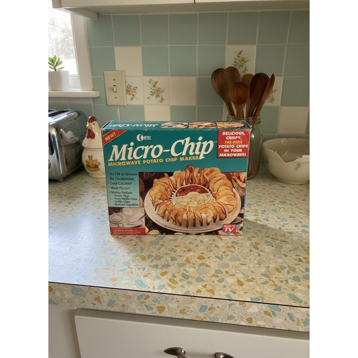 Vintage 1995 Koktel Micro-Chip Microwave Potato Chip Maker NIB