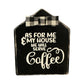 Rustic Wood Coffee Sign House Block Buffalo Check Bow Farmhouse Decor